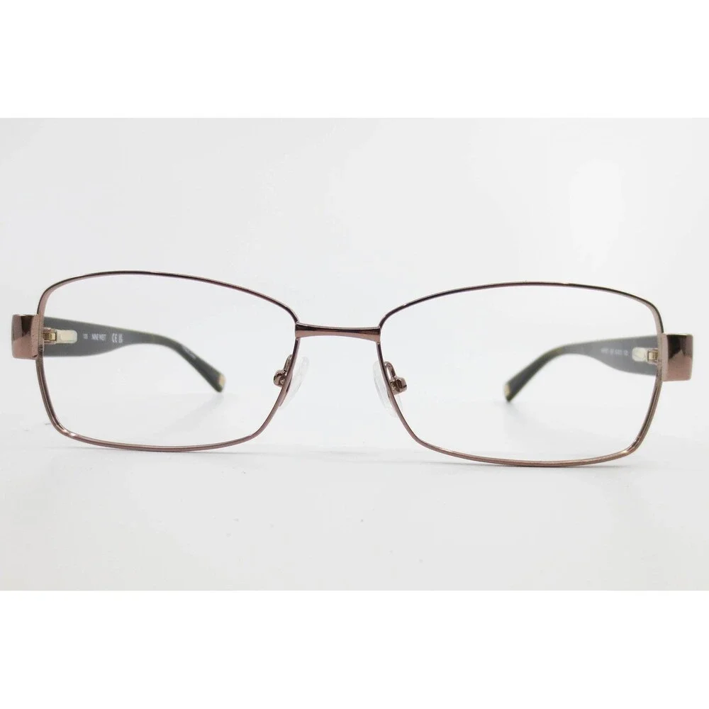 Nine West NW1021 250 Rose Gold Tortoise Rectangular Eyeglass Frames 54-15-135